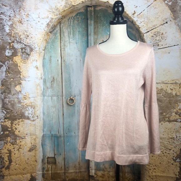 Calvin Klein Sweaters - NWT Calvin Klein M Blush Pink Metallic Sweater Top
